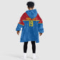 Custom World Football 2026 DR Congo Kid Wearable Blanket Hoodie Roar of Les Leopards