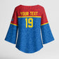 Custom World Football 2026 DR Congo Kimono Sleeve Blouse Roar of Les Leopards