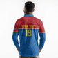 Custom World Football 2026 DR Congo Long Sleeve Polo Shirt Roar of Les Leopards