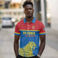 Custom World Football 2026 DR Congo Polo Shirt Roar of Les Leopards