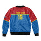 Custom World Football 2026 DR Congo Sleeve Zip Bomber Jacket Roar of Les Leopards