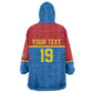 Custom World Football 2026 DR Congo Wearable Blanket Hoodie Roar of Les Leopards