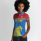 Custom World Football 2026 DR Congo Women Polo Shirt Roar of Les Leopards