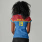 Custom World Football 2026 DR Congo Women V-Neck T-Shirt Roar of Les Leopards