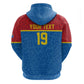 Custom World Football 2026 DR Congo Zip Hoodie Roar of Les Leopards