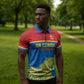 Custom World Football 2026 DR Congo Zipper Polo Shirt Roar of Les Leopards