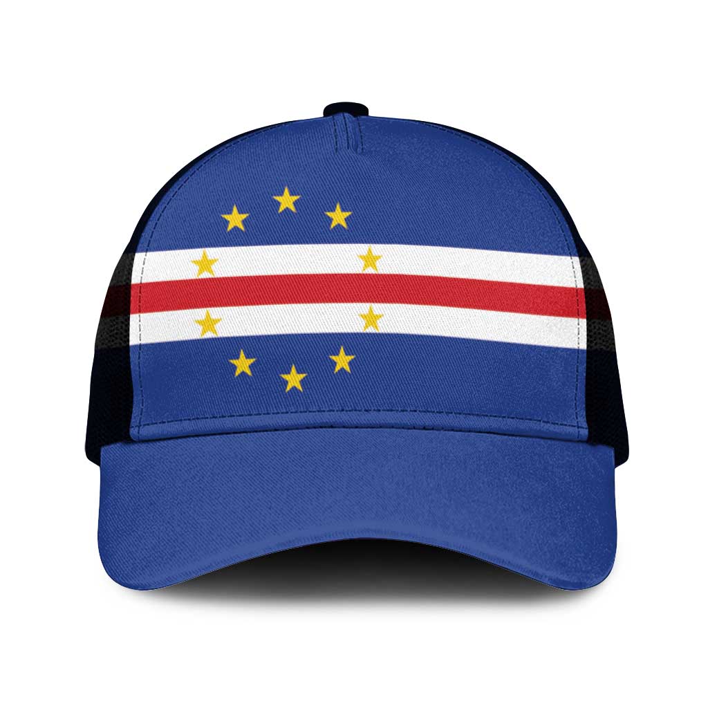 Cape Verde Baseball Net Cap National Flag Colors - African Pride