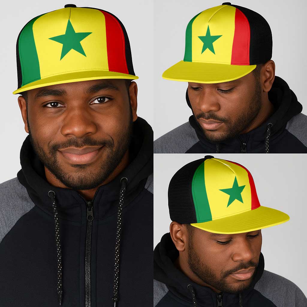 Senegal Mesh Trucker Cap National Flag Colors - African Pride