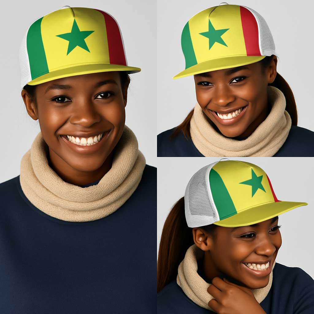 Senegal Mesh Trucker Cap National Flag Colors - African Pride