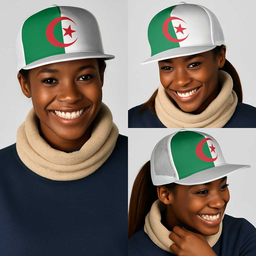 Algeria Mesh Trucker Cap National Flag Colors - African Pride