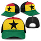 Ghana Baseball Net Cap National Flag Colors - African Pride