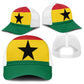 Ghana Baseball Net Cap National Flag Colors - African Pride