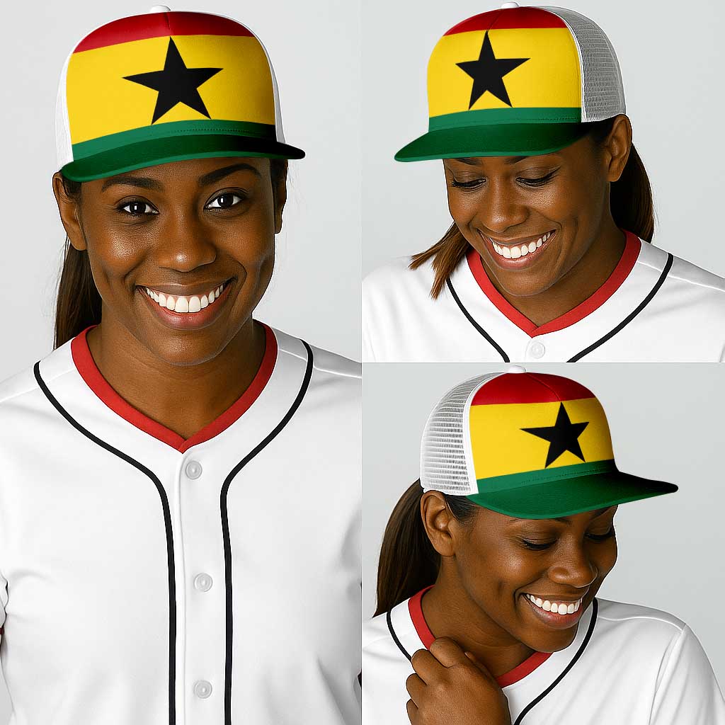 Ghana Baseball Net Cap National Flag Colors - African Pride