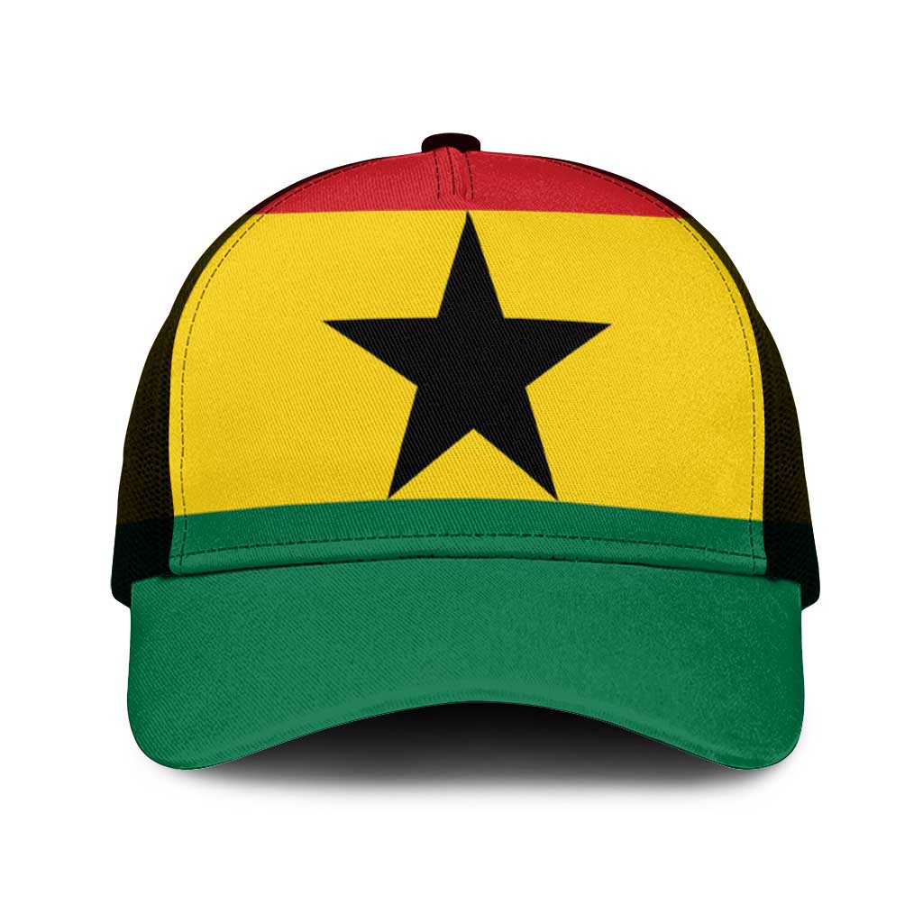 Ghana Mesh Trucker Cap National Flag Colors - African Pride