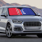 Afro-Haiti Football Auto Sun Shade It's In My DNA - African Pride