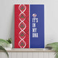 Afro-Haiti Football Canvas Wall Art It's In My DNA - African Pride