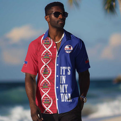 Custom Afro-Haiti Football Hawaiian Shirt It's In My DNA LT19