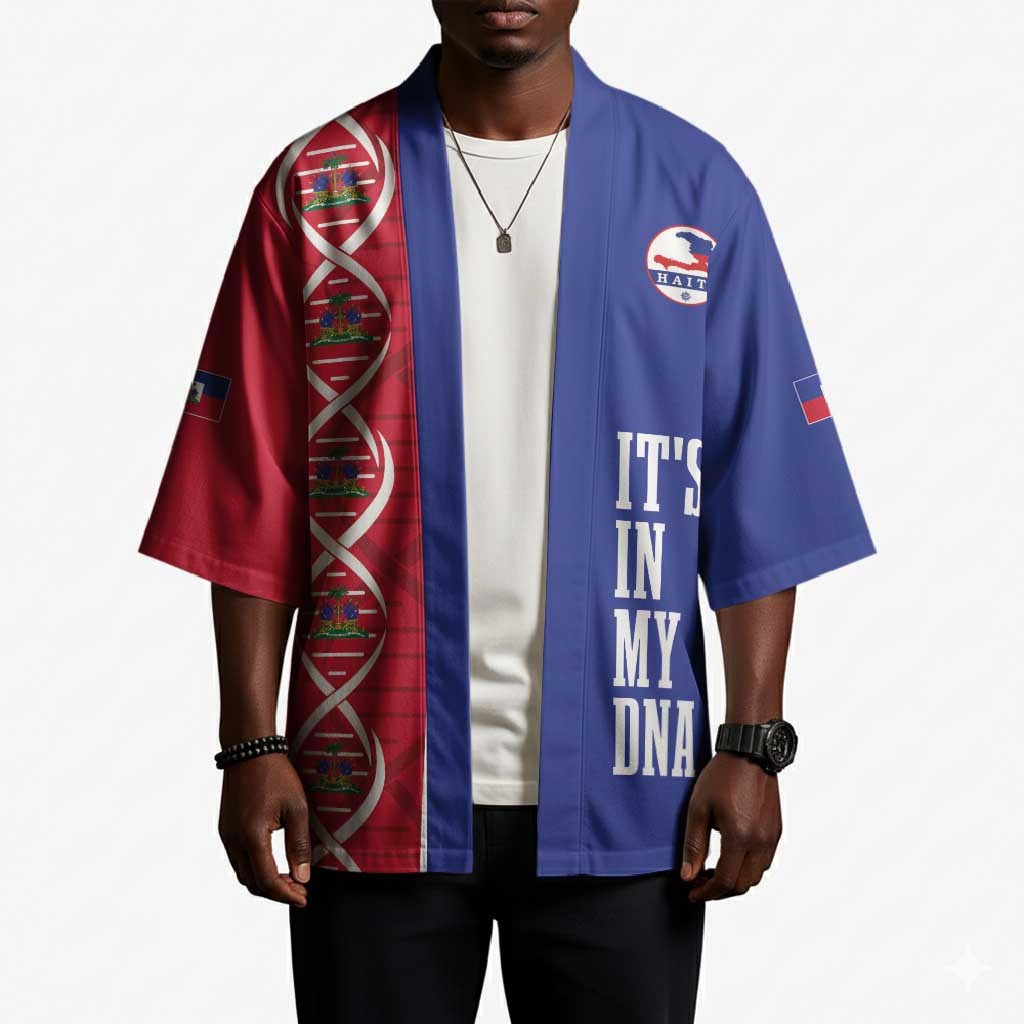 Custom Afro-Haiti Football Kimono It's In My DNA - African Pride