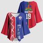 Custom Afro-Haiti Football Kimono Sleeve Blouse It's In My DNA - African Pride