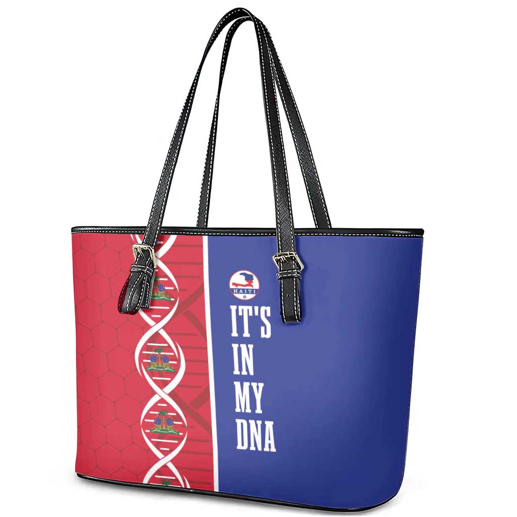 Afro-Haiti Football Leather Tote Bag It's In My DNA - African Pride