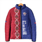 Custom Afro-Haiti Football Padded Jacket It's In My DNA - African Pride