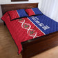 Afro-Haiti Football Quilt Bed Set It's In My DNA - African Pride