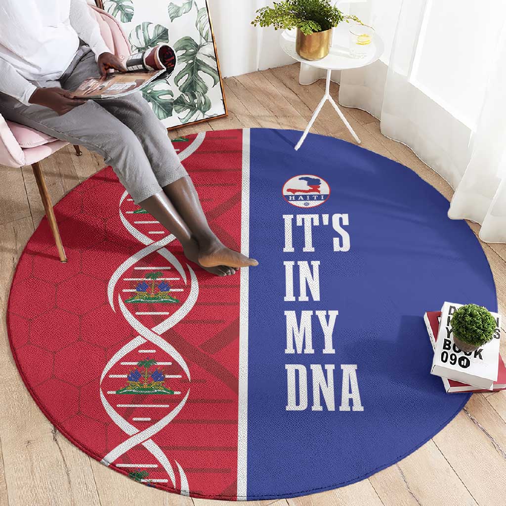 Afro-Haiti Football Round Carpet It's In My DNA - African Pride