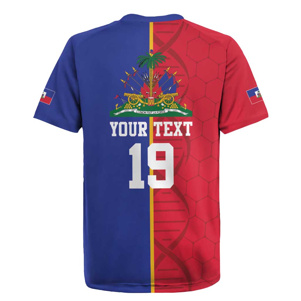 Custom Afro-Haiti Football Rugby Jersey It's In My DNA LT19