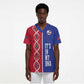 Custom Afro-Haiti Football Scrub Top It's In My DNA - African Pride