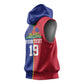 Custom Afro-Haiti Football Sleeveless Hoodie It's In My DNA - African Pride