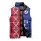 Custom Afro-Haiti Football Sleeveless Puffer Jacket It's In My DNA - African Pride