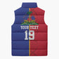 Custom Afro-Haiti Football Sleeveless Puffer Jacket It's In My DNA - African Pride