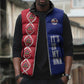 Custom Afro-Haiti Football Sleeveless Puffer Jacket It's In My DNA - African Pride