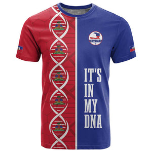 Custom Afro-Haiti Football T shirt It's In My DNA - African Pride