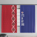 Afro-Haiti Football Window Curtain It's In My DNA - African Pride