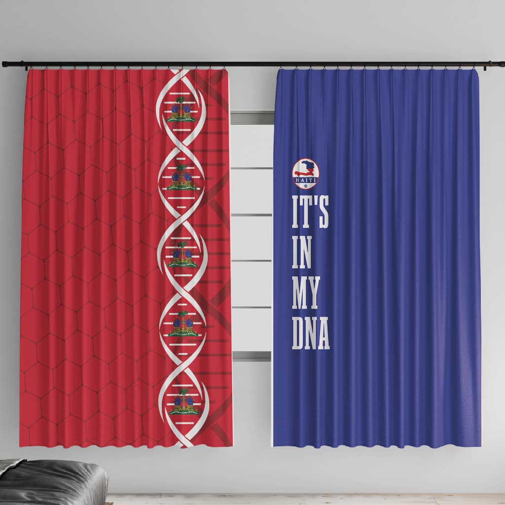 Afro-Haiti Football Window Curtain It's In My DNA - African Pride
