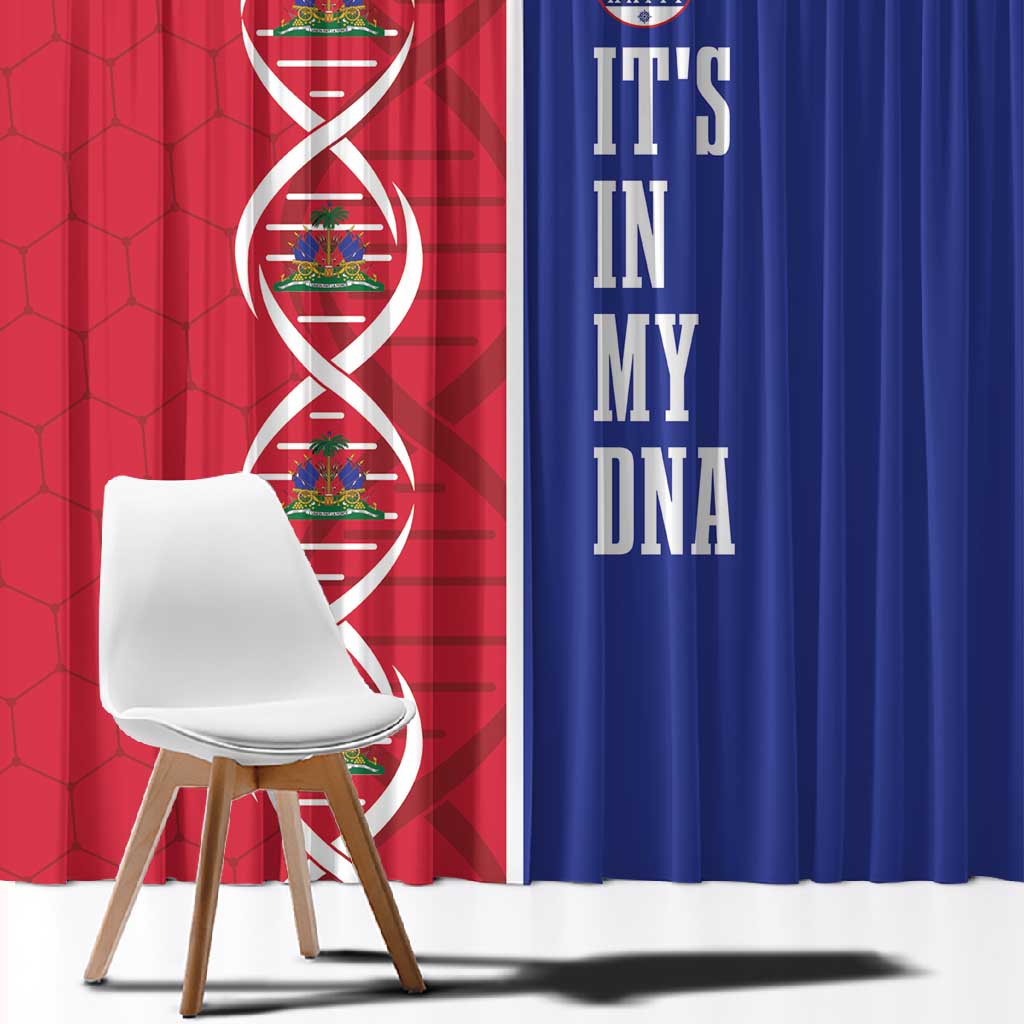 Afro-Haiti Football Window Curtain It's In My DNA - African Pride