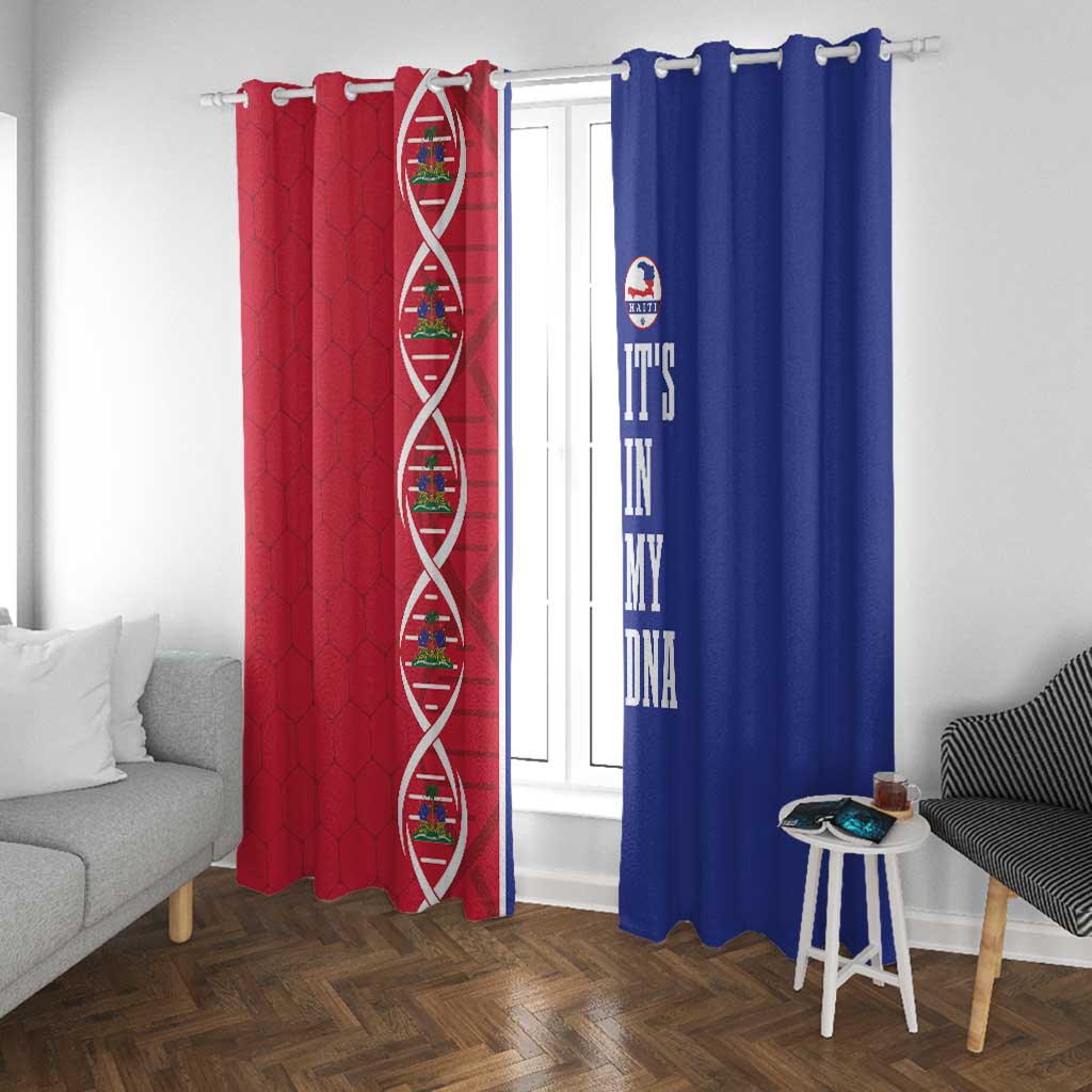 Afro-Haiti Football Window Curtain It's In My DNA - African Pride