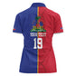 Custom Afro-Haiti Football Women Polo Shirt It's In My DNA - African Pride