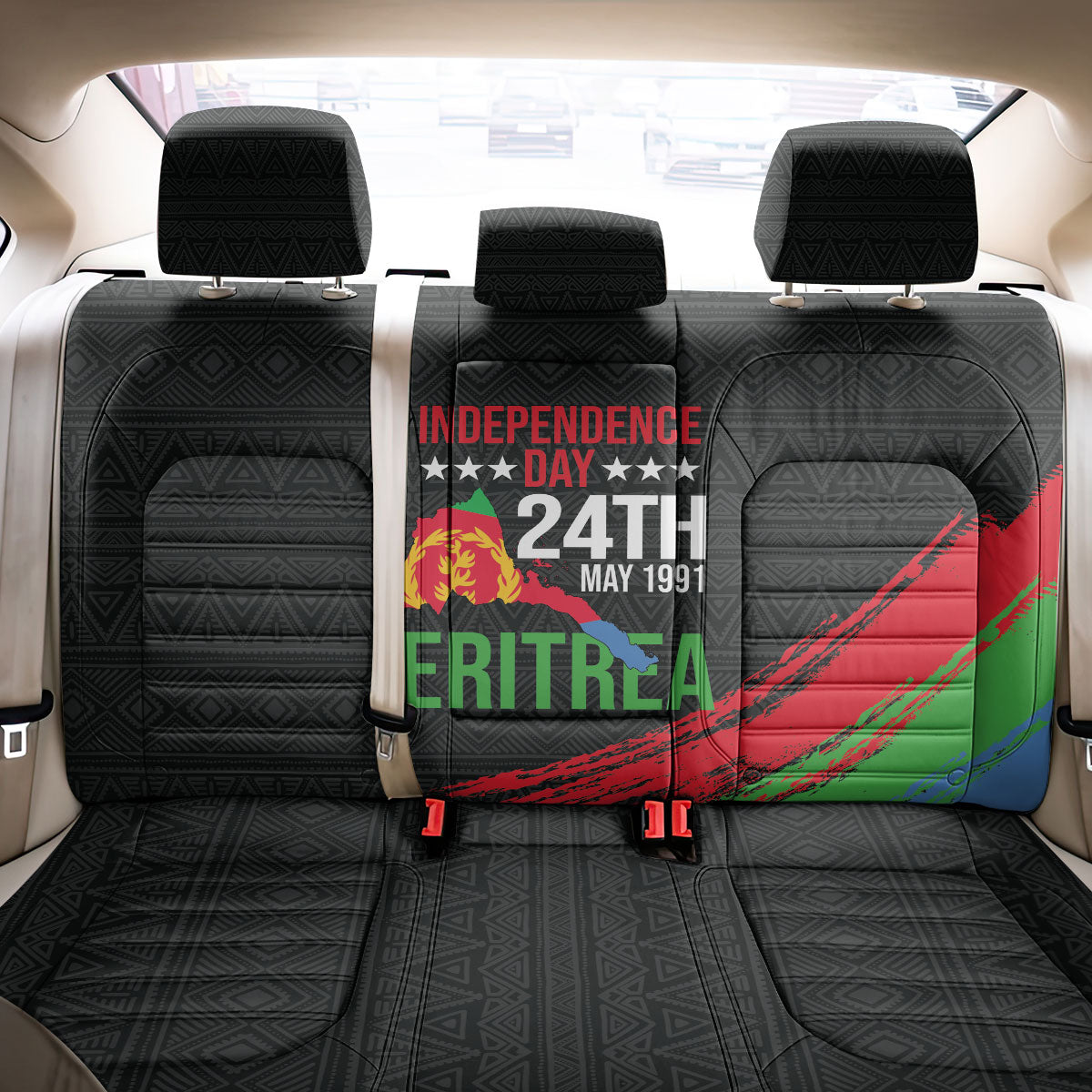 Eritrea Independence Day 1991 Back Car Seat Cover Honor Freedom Unity Resilience