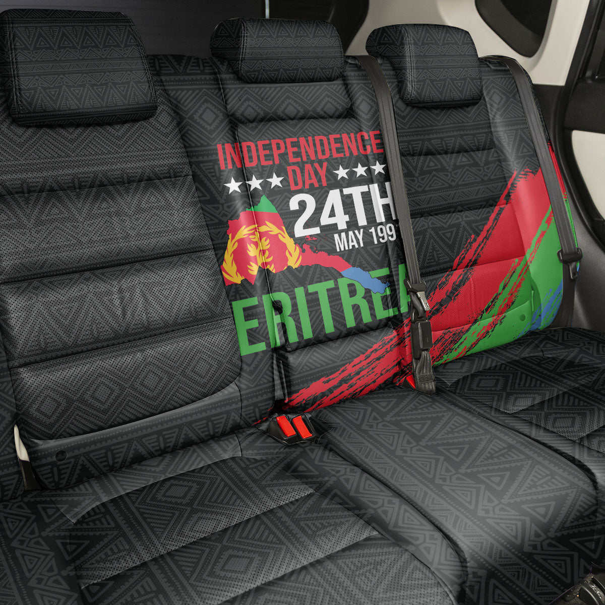 Eritrea Independence Day 1991 Back Car Seat Cover Honor Freedom Unity Resilience