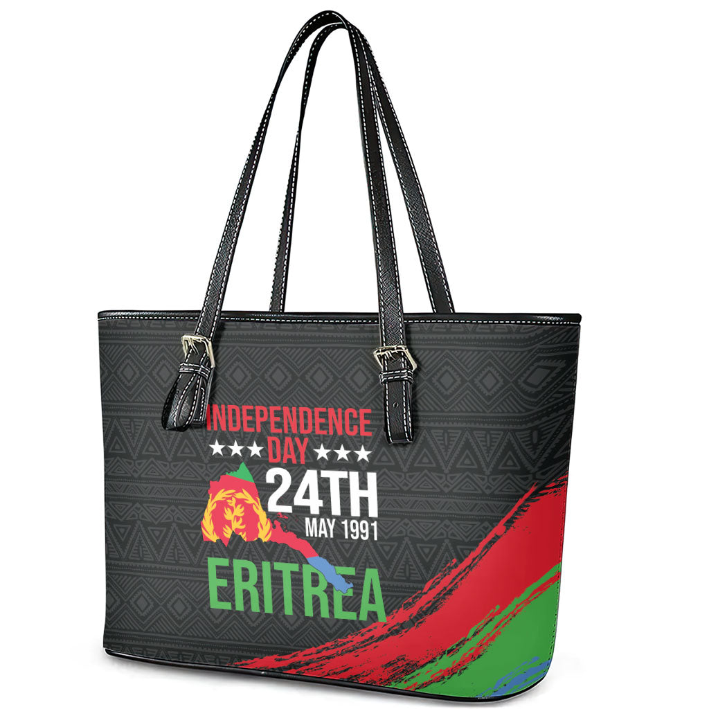 Eritrea Independence Day 1991 Leather Tote Bag Honor Freedom Unity Resilience