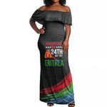 Eritrea Independence Day 1991 Off Shoulder Maxi Dress Honor Freedom Unity Resilience
