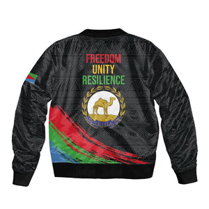 Eritrea Independence Day 1991 Sleeve Zip Bomber Jacket Honor Freedom Unity Resilience