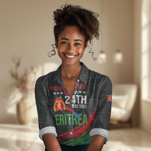Eritrea Independence Day 1991 Women Casual Shirt Honor Freedom Unity Resilience