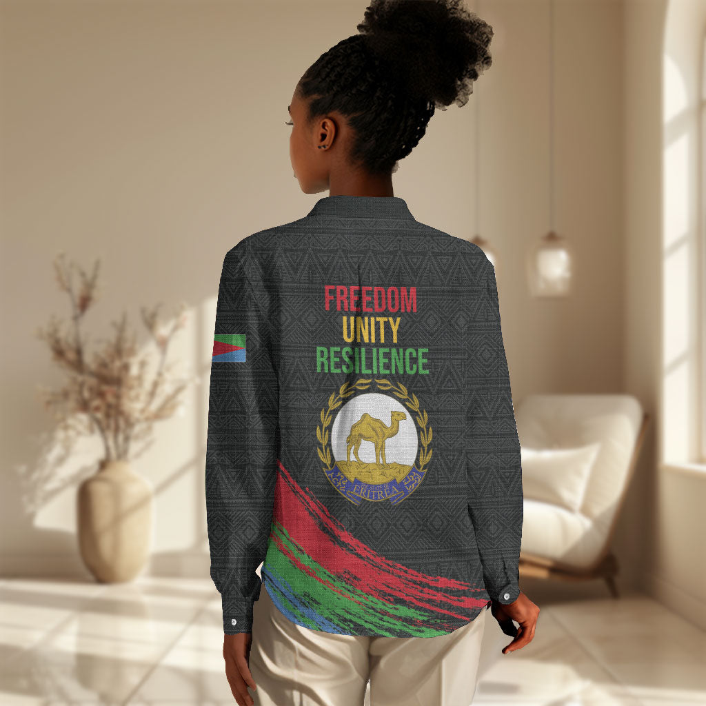 Eritrea Independence Day 1991 Women Casual Shirt Honor Freedom Unity Resilience
