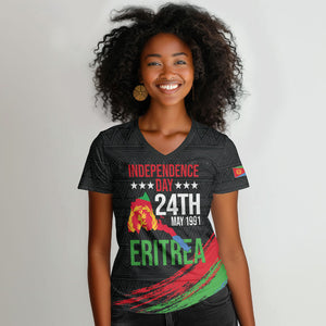 Eritrea Independence Day 1991 Women V-Neck T-Shirt Honor Freedom Unity Resilience