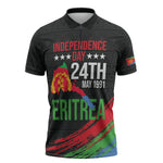 Eritrea Independence Day 1991 Zipper Polo Shirt Honor Freedom Unity Resilience
