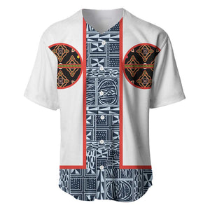 Cameroon Traditional Toghu Pattern Baseball Jersey African Tribal Ndop Geometric Design