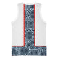Cameroon Traditional Toghu Pattern Basketball Jersey African Tribal Ndop Geometric Design